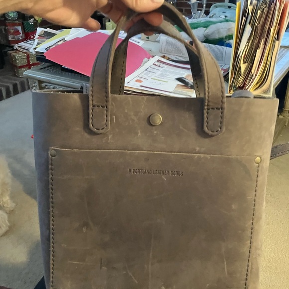 Portland Leather Handbags - Portland Leather Grey Women’s Crossbody Bag